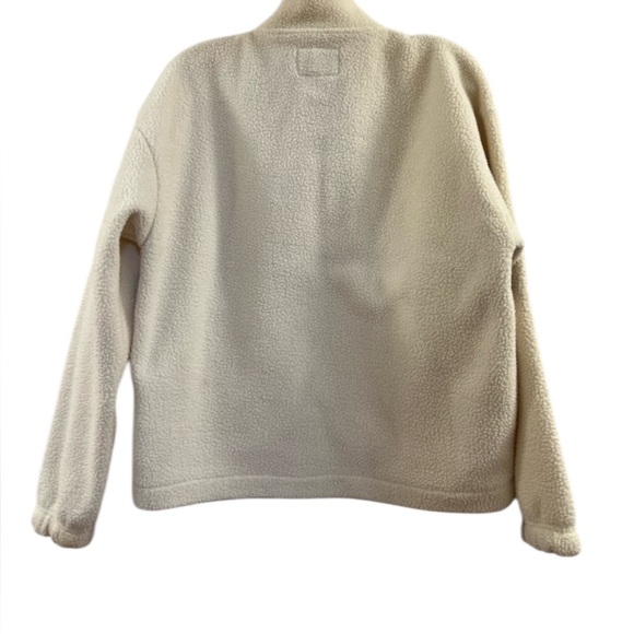 13. PELOTON SHERPA 1/2 ZIP Pullover- Cream and Black - Picture 14 of 16